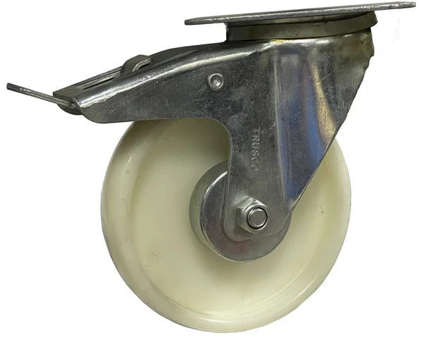 GOING Polyprophylene Caster (Color White) SWIVEL W/ BRAKE - HD14