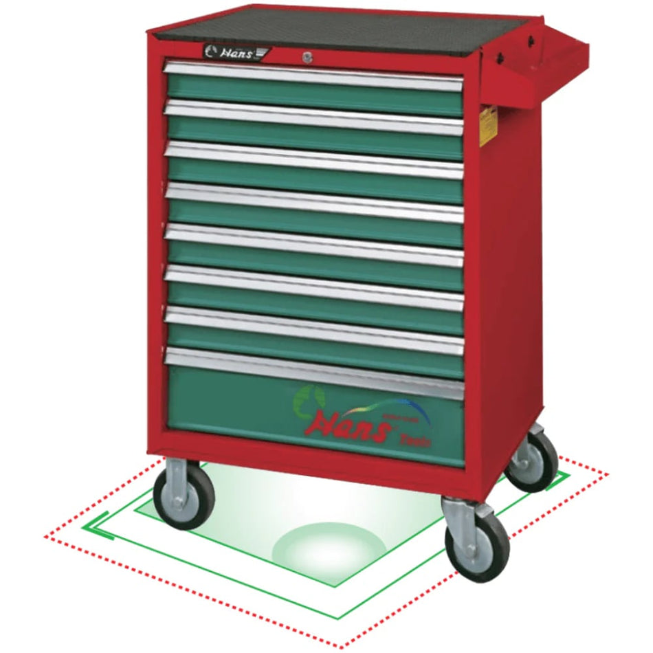 Hans 9918 HQ Tool Cabinet 8 Drawers
