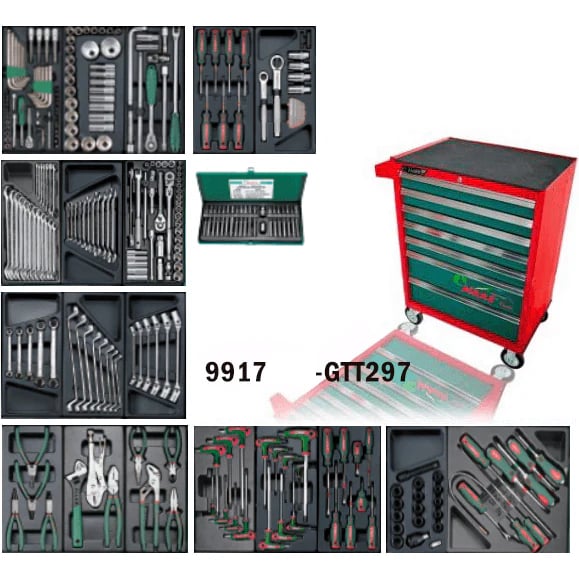 Hans GTT-297 Automotive Tools With Cabinet (297 pcs)