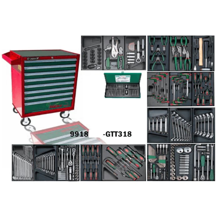 Hans GTT-318 Automotive Tools With Cabinet (318 pcs)