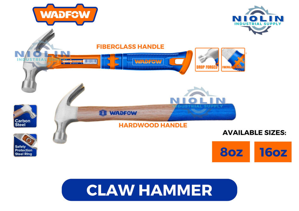 WADFOW CLAW HAMMER FIBERGLASS & WOOD