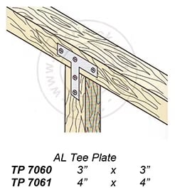 AMERILOCK TEE PLATE (AL TP) 3" & 4"