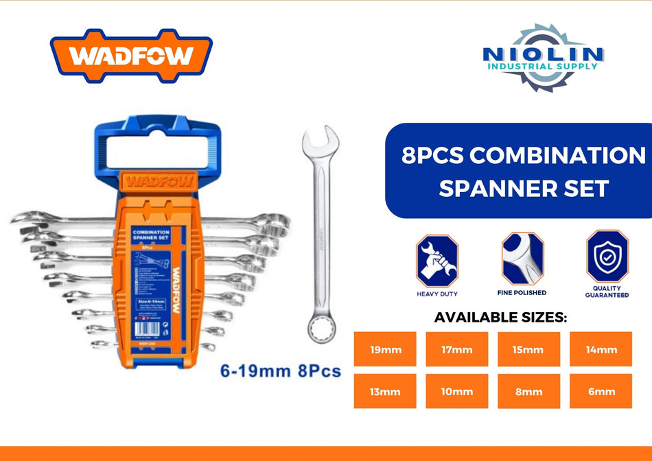 WADFOW Combination Wrench Set 6-19mm