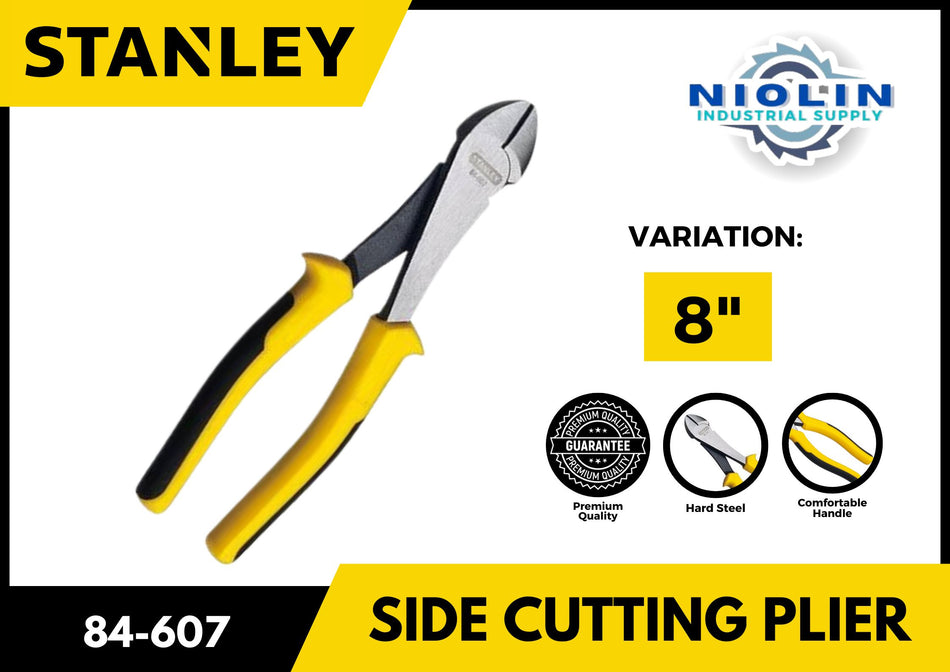 STANLEY Diagonal/Side Cutting Plier 8"