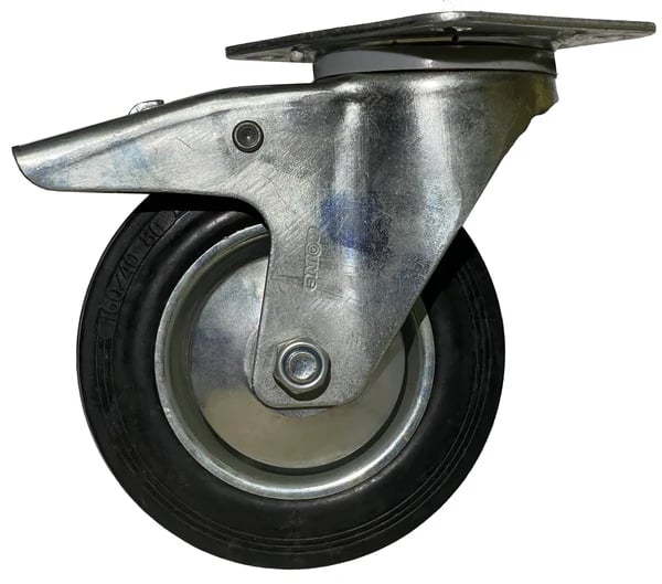 GOING Rubber + Steel Caster SWIVEL w/ BRAKE (cap.50-205kg)