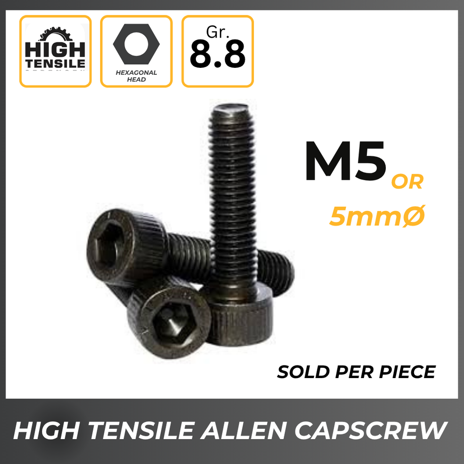 5MM HIGH TENSILE ALLEN CAPSCREW