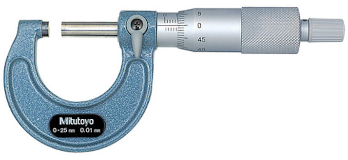 Mitutoyo Outside Micrometer 0-25mm / 0.01mm ( 103-137 )