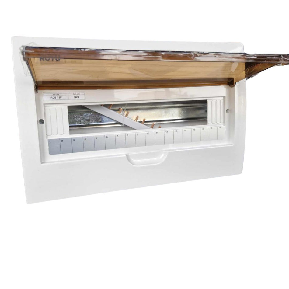 ROYU THERMOPLASTIC FLUSH MOUNT DISTRIBUTION BOX 9 Breakers