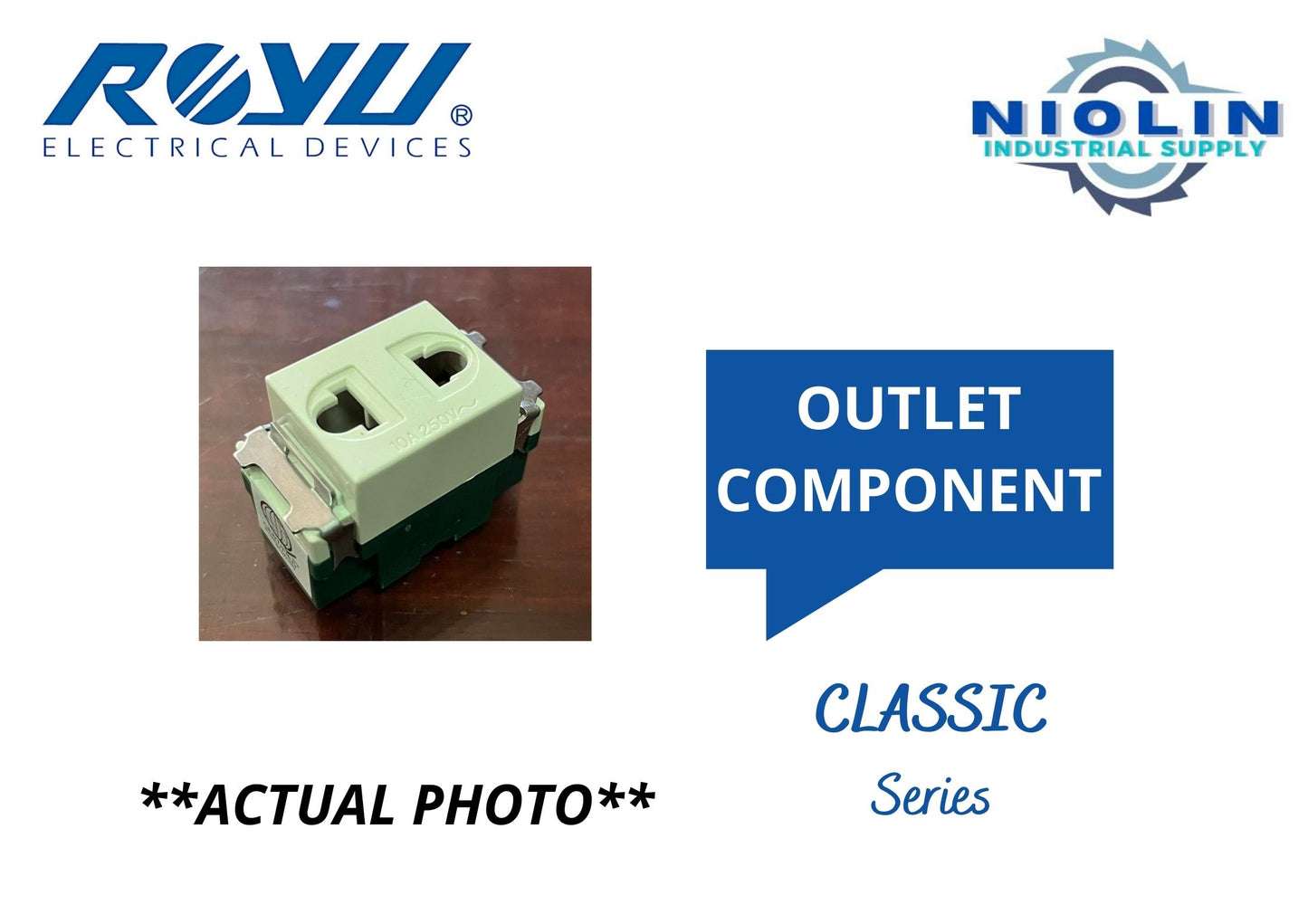ROYU CLASSIC SERIES Switches, Outlets & Plates – Niolin Industrial Supply
