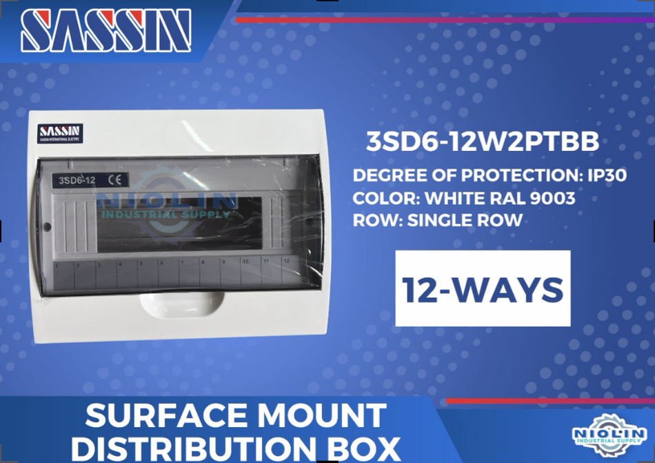 SASSIN SURFACE MOUNT Distribution BOX 12 Ways