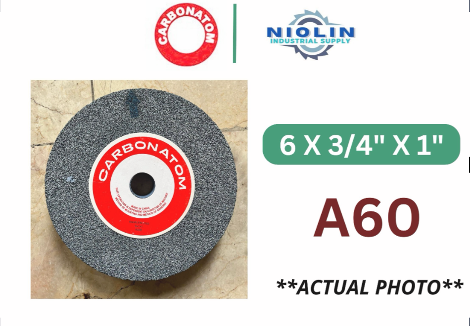 CARBONATOM General Purpose Grinding Stone / Wheel (A60  - 6 X 3/4 X 1)