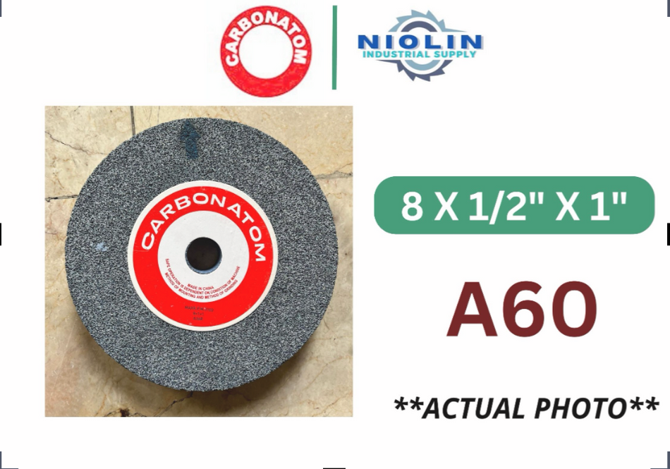 CARBONATOM General Purpose Grinding Stone / Wheel (A60 - 8 X 1/2 X 1)