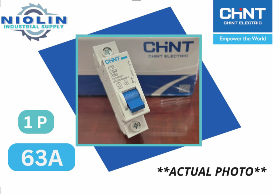 Original CHINT Miniature Circuit Breaker (1P x 63A)