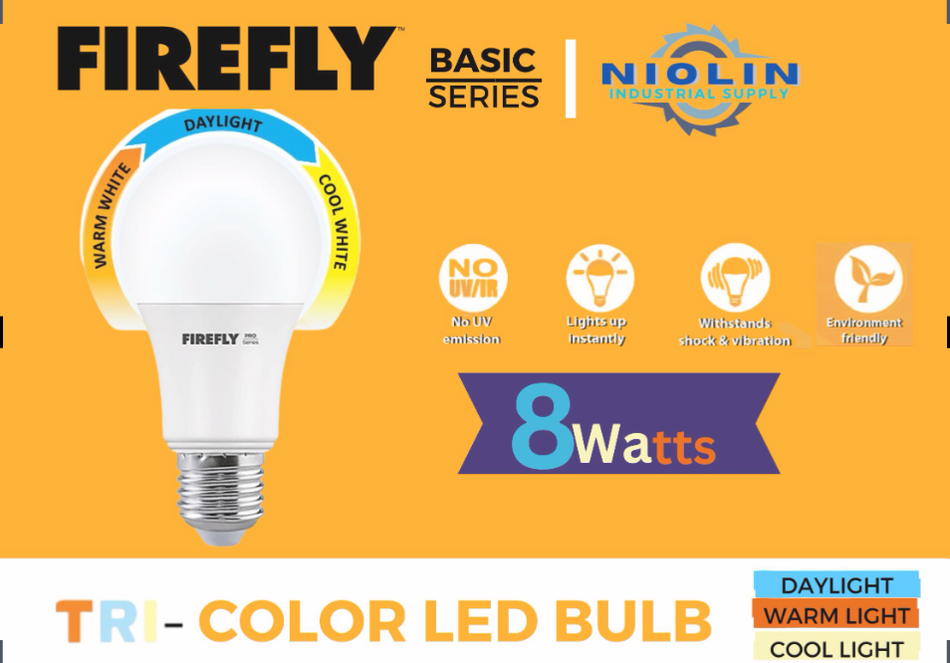 FIREFLY Tri-Color LED Bulb (8Watts)