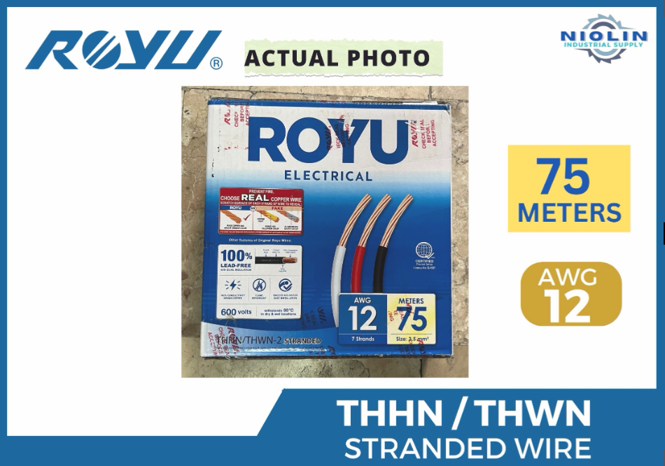 ROYU THHN Wires - #12 Black