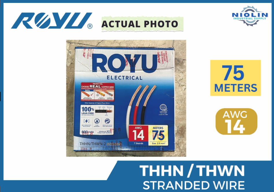 ROYU THHN Wires - #10 Black