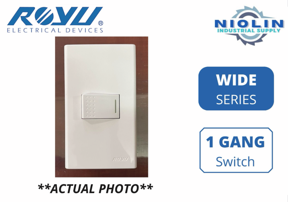 ROYU Wide Series - 1 Gang Switch