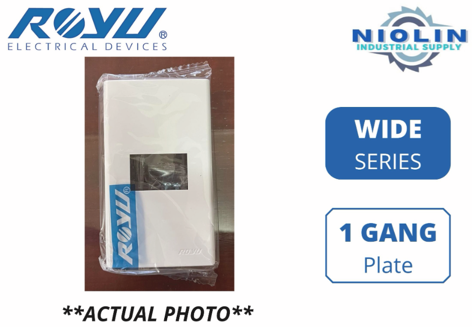 ROYU Wide Series Plate - 1 Gang