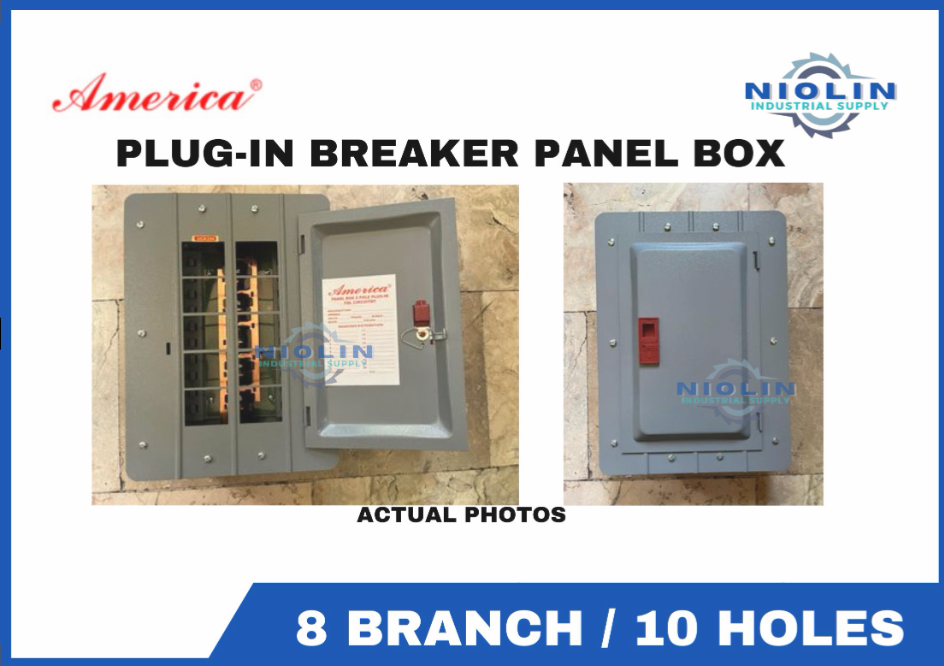 Panel Box Plug AMERICA Plug IN Panel BOX - 8 BRANCH / 10 HOLES – Niolin Industrial Supply
