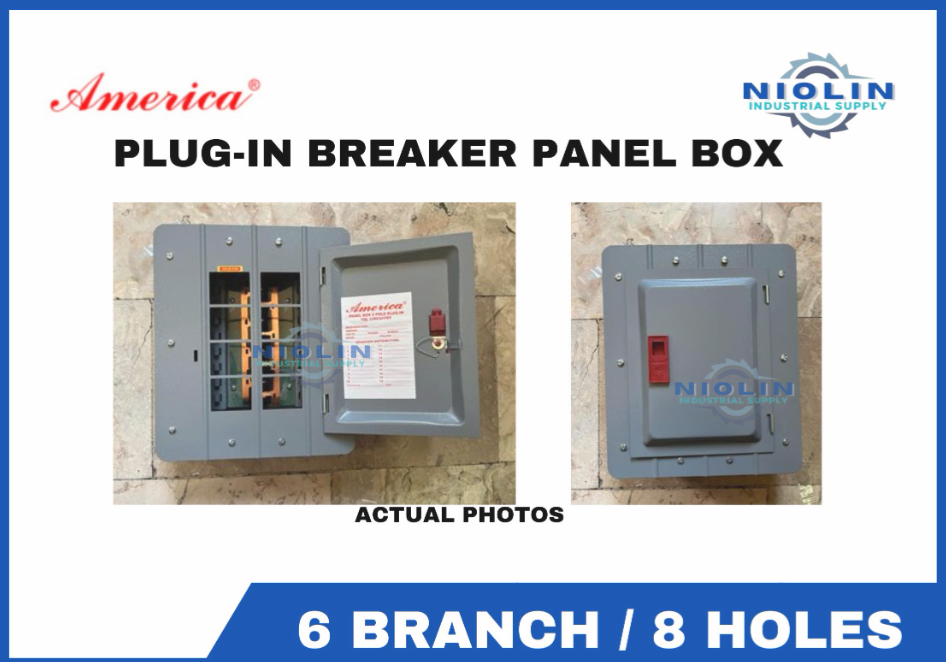 AMERICA Plug IN Panel BOX - 6 BRANCH / 8 HOLES