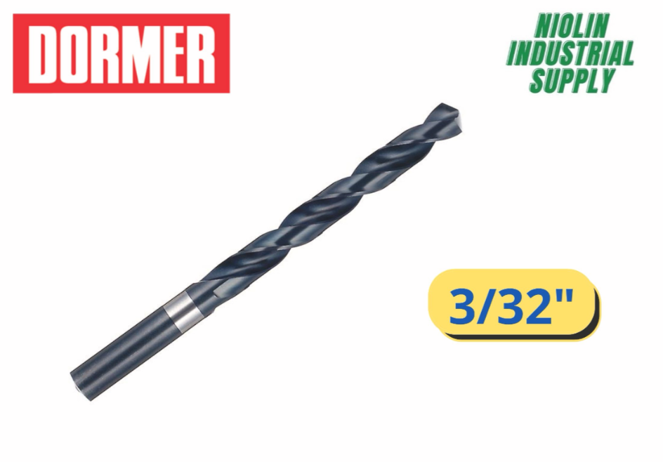 DORMER HSS Jobber Drill Bit - 3/32