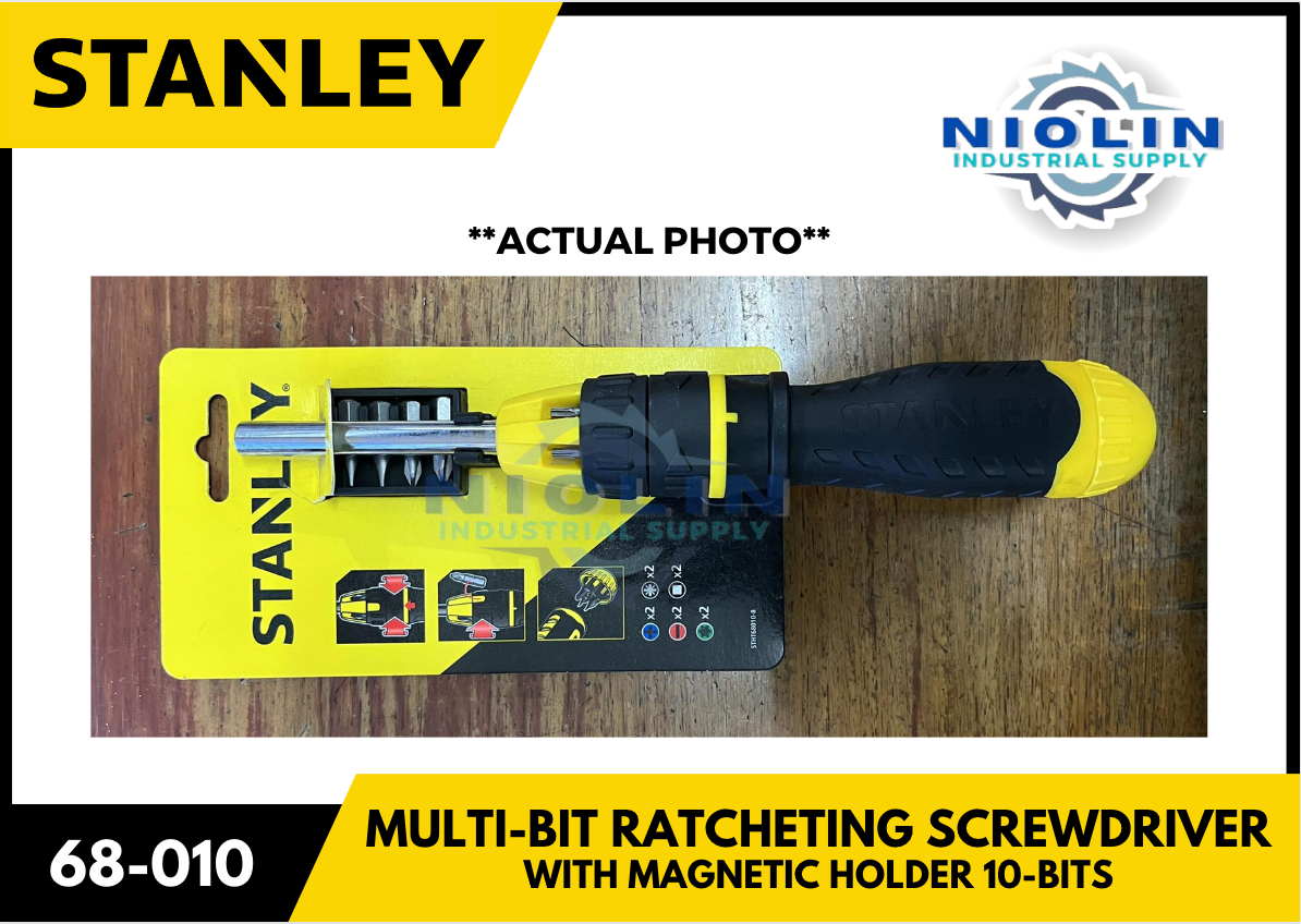 STANLEY Multi-bit Ratcheting Screwdriver – Niolin Industrial Supply
