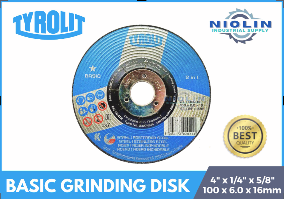 Original Tyrolit Basic Grinding Disc 4 Niolin Industrial Supply