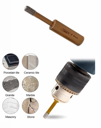 JOHNSON ELEKTRIK VACCUM BRAZED DIAMOND PIN BIT-COPPER GOLD