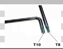 BEARGRIP TORX KEY W/HOLE L-TYPE 2600R