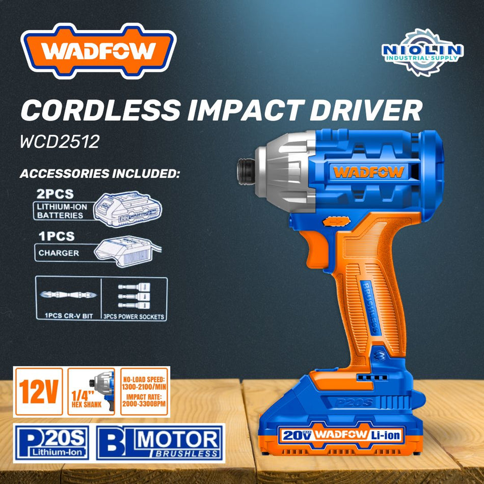 WADFOW LITHIUM-ION IMPACT DRIVER 20V