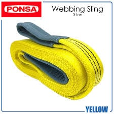 Ponsa Polyester Webbing Sling 3 Ton (YELLOW)