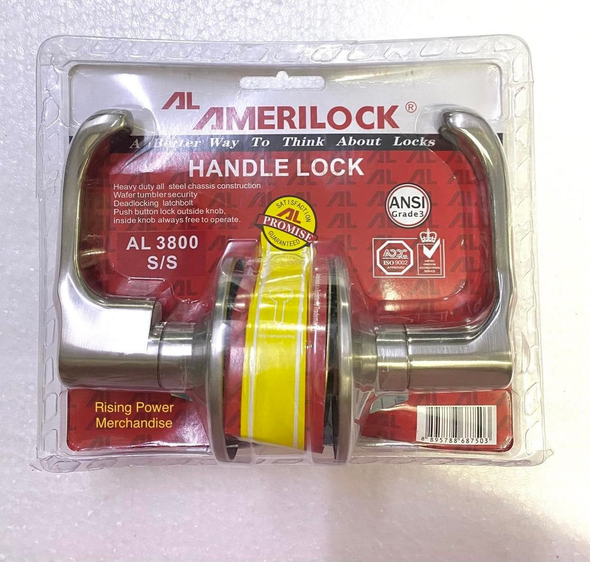 Level Type Lockset AMERILOCK Door Knob Lever Type Lockset (AL 3800) – Niolin Industrial Supply