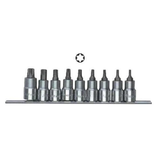 HANS 46024-9C/8C 1/2" Drive 9pcs Torx Bit Socket Wrench Set