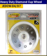 JOHNSON ELETRIK HEAVY DUTY DIAMOND CUP WHEEL (JEDCW-D4/D7)