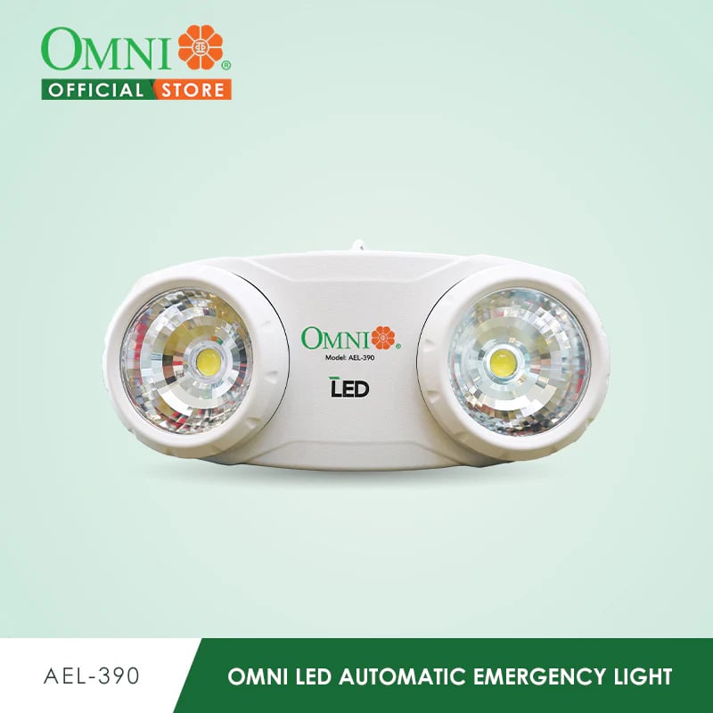OMNI LED Swivel Head Automatic Emergency Light TRICOLOR - AEL-390
