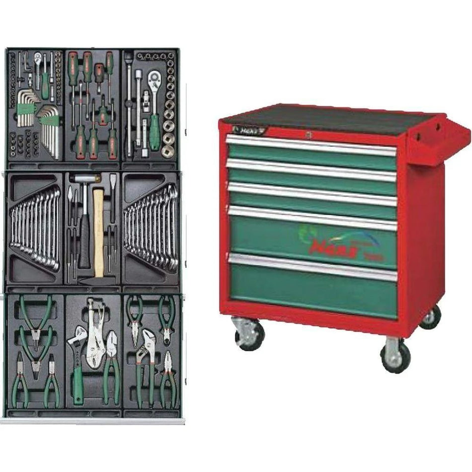 Hans GTT-134 Automotive Tools With Cabinet (134 pcs)