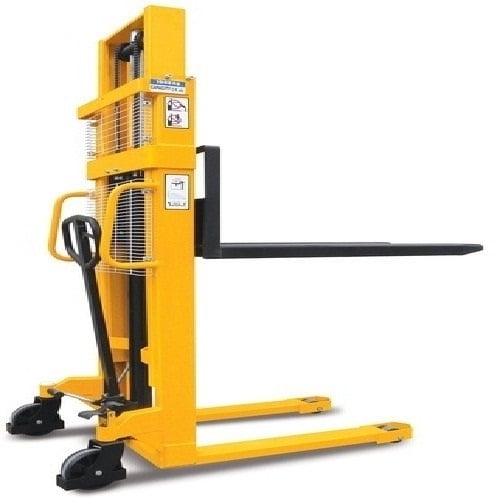 MEIHO HYDRAULIC MANUAL STACKER AJUSTABLE FORK SDJA1500 1.5TON 1.6METERS