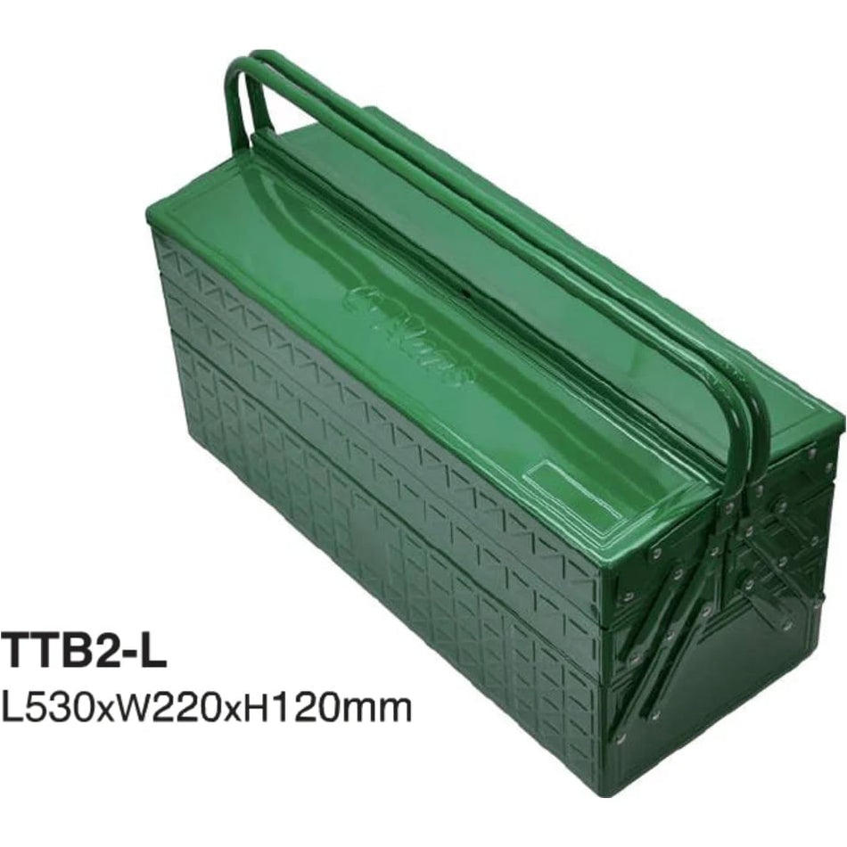 Hans TTB2-L Extra HD Metal Tool Box / Tote Tool Chest