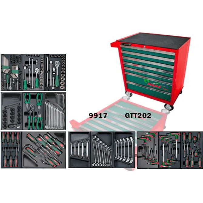 Hans GTT-202 Automotive Tools With Cabinet (202 pcs)