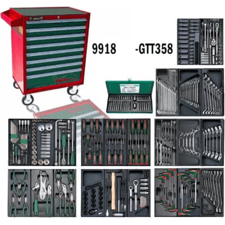 Hans GTT-358 Automotive Tools With Cabinet (358 pcs)