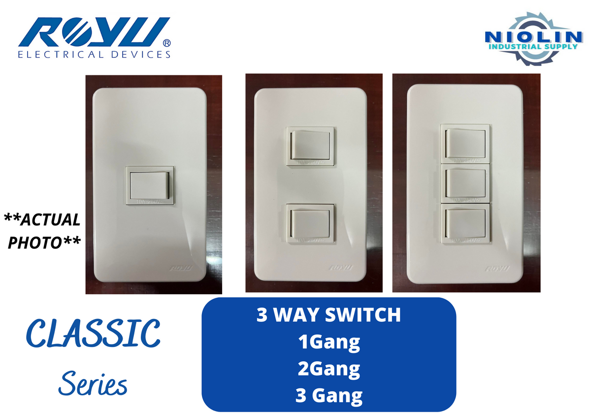 Royu Rwp1 ROYU 3 Way Classic Series Switches – Niolin Industrial Supply